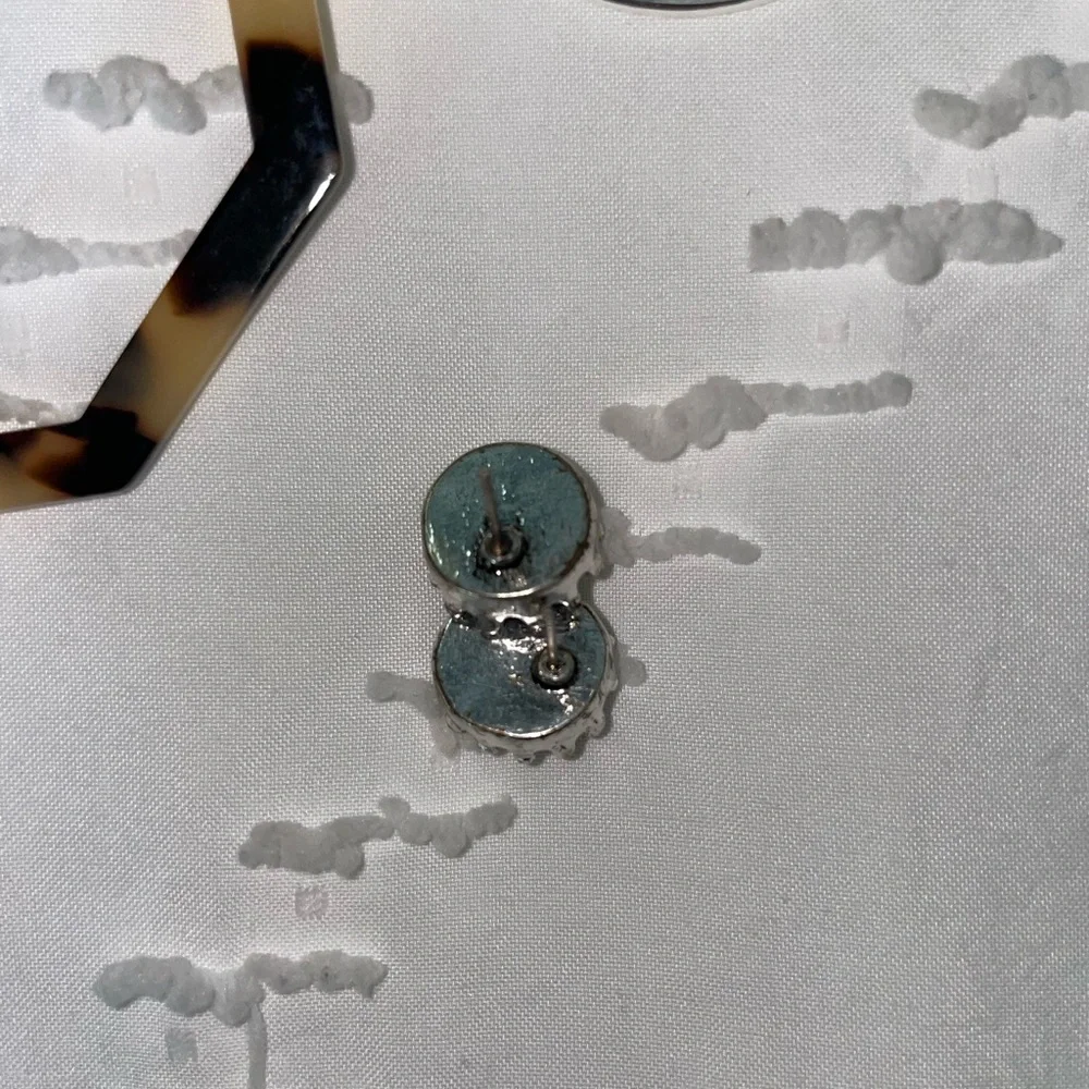 Earring Bundle (3 pairs) - silver, black, tortoise tone